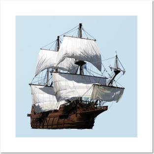 sailing ship Posters and Art